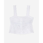 The Kooples - Crop Top - Blanc - Femme