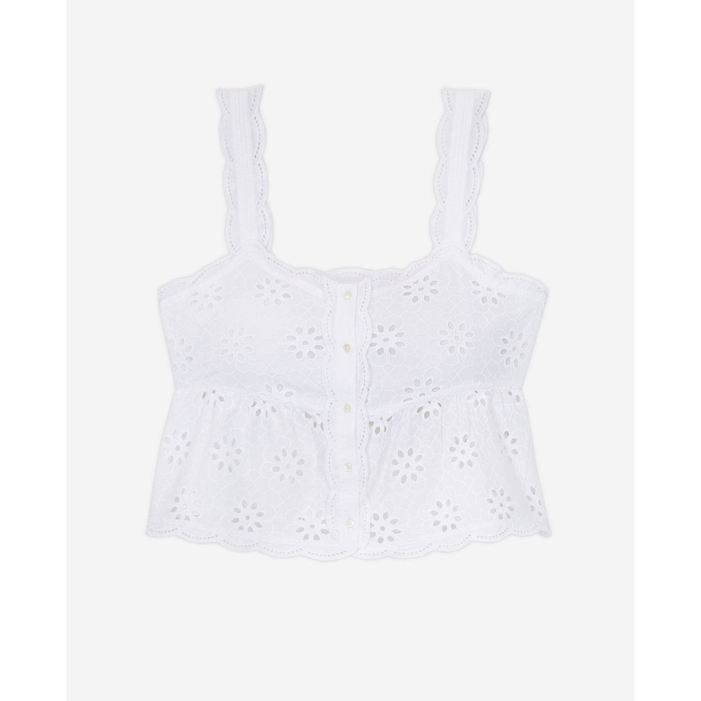 The Kooples - Crop Top - Blanc - Femme