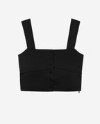 The Kooples - Crop Top - Noir - Femme