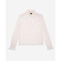 Blouse En Soie - Blanc - Femme
