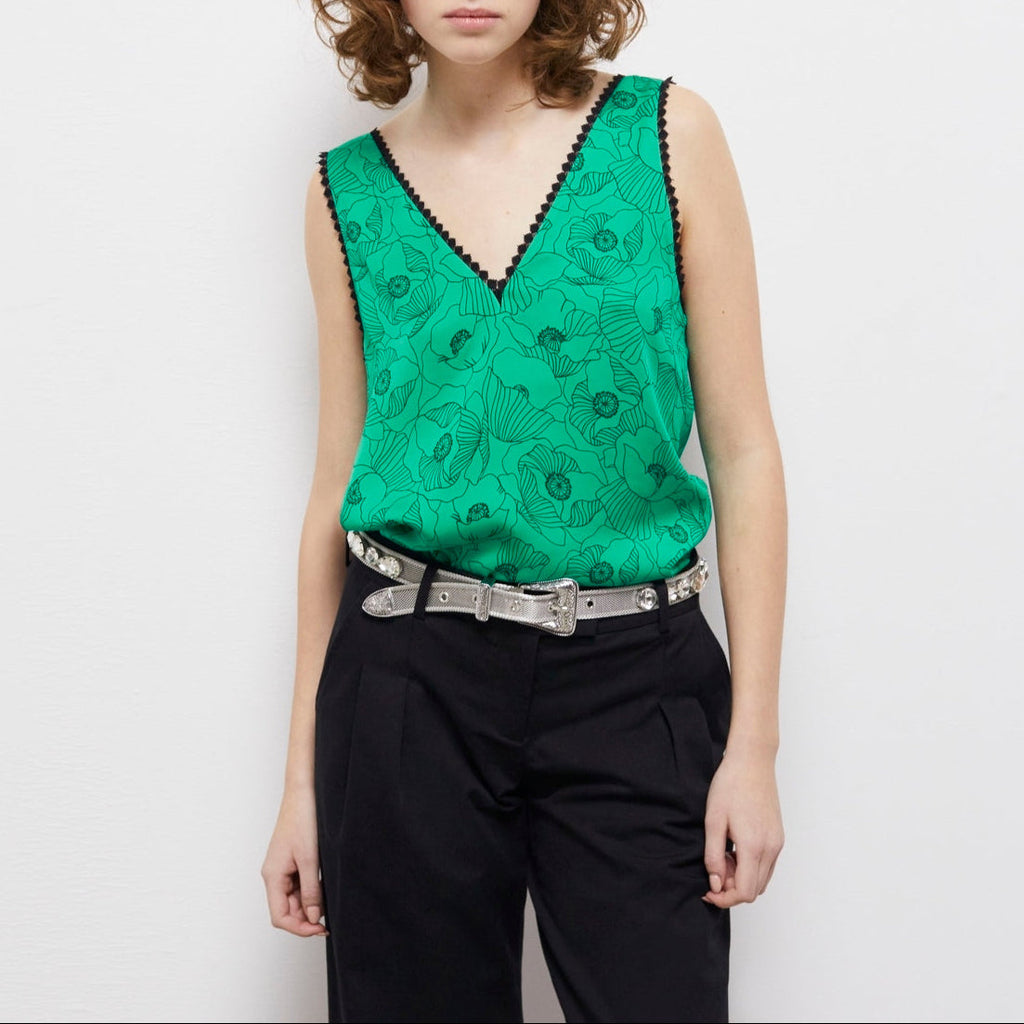 The Kooples - Top - Vert - Femme