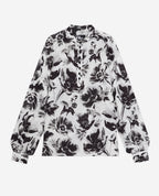 The Kooples - Blouse En Soie - Blanc - Femme