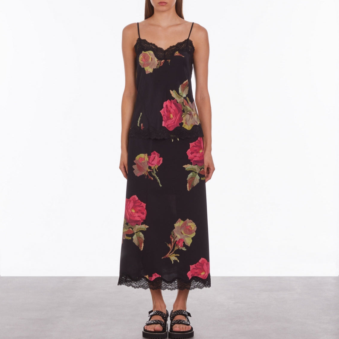 The Kooples - Caraco En Soie - Noir - Femme
