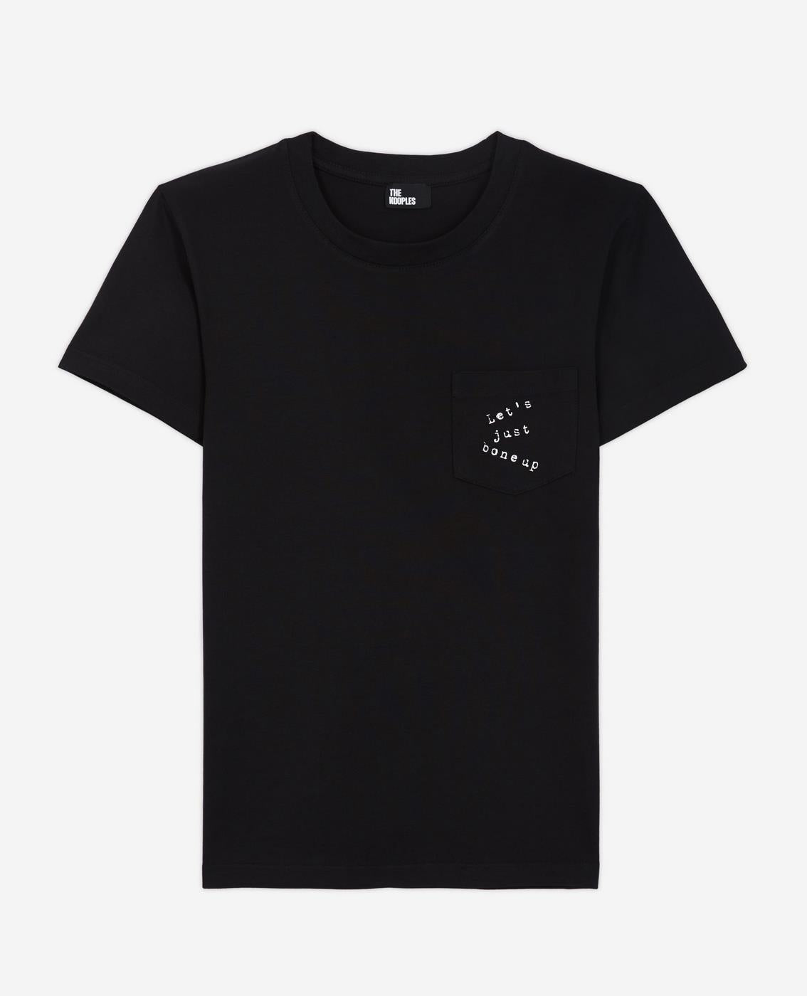 The Kooples - T-Shirt Manches Courtes Serigraphie Monochrome - Femme