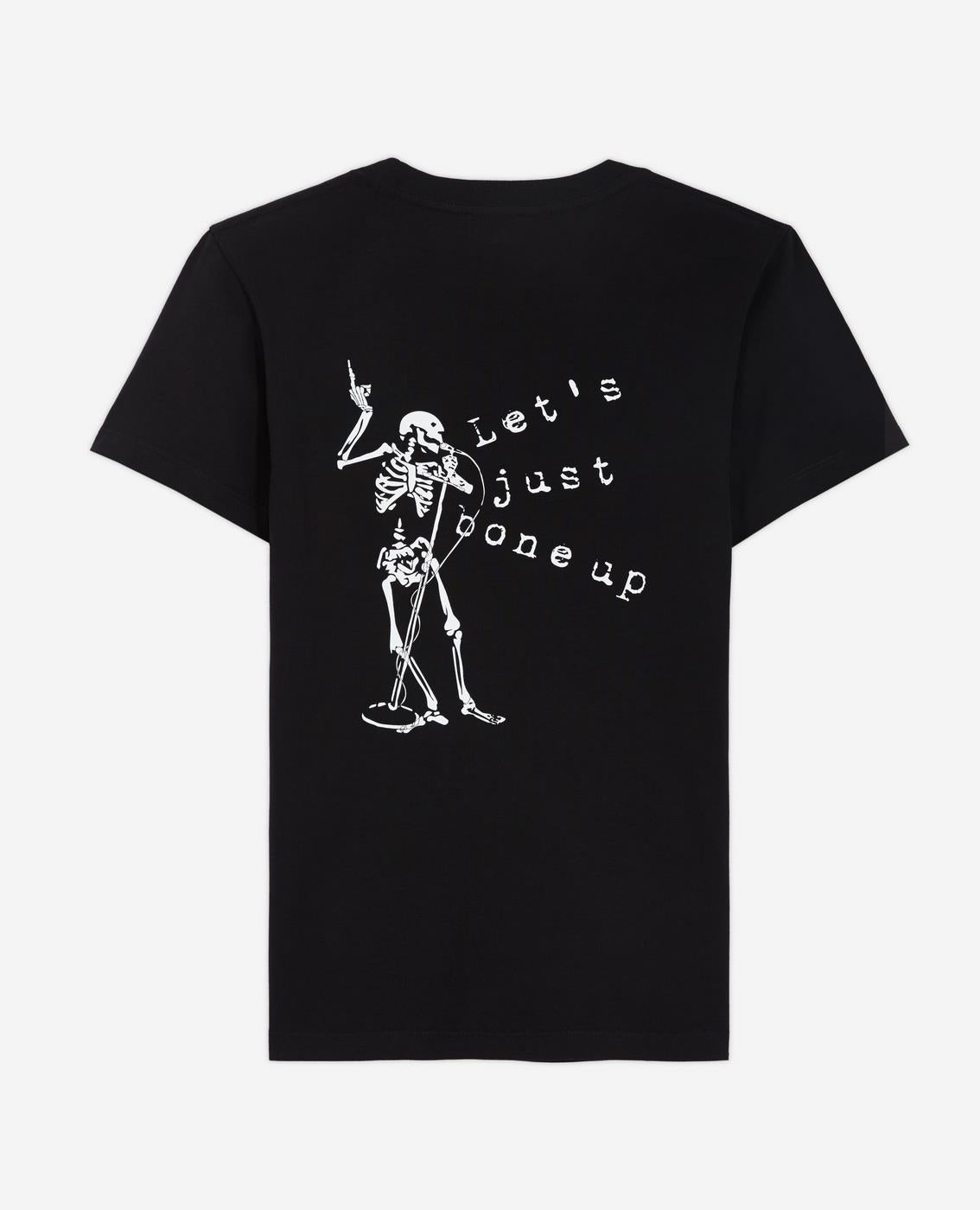 The Kooples - T-Shirt Manches Courtes Serigraphie Monochrome - Femme