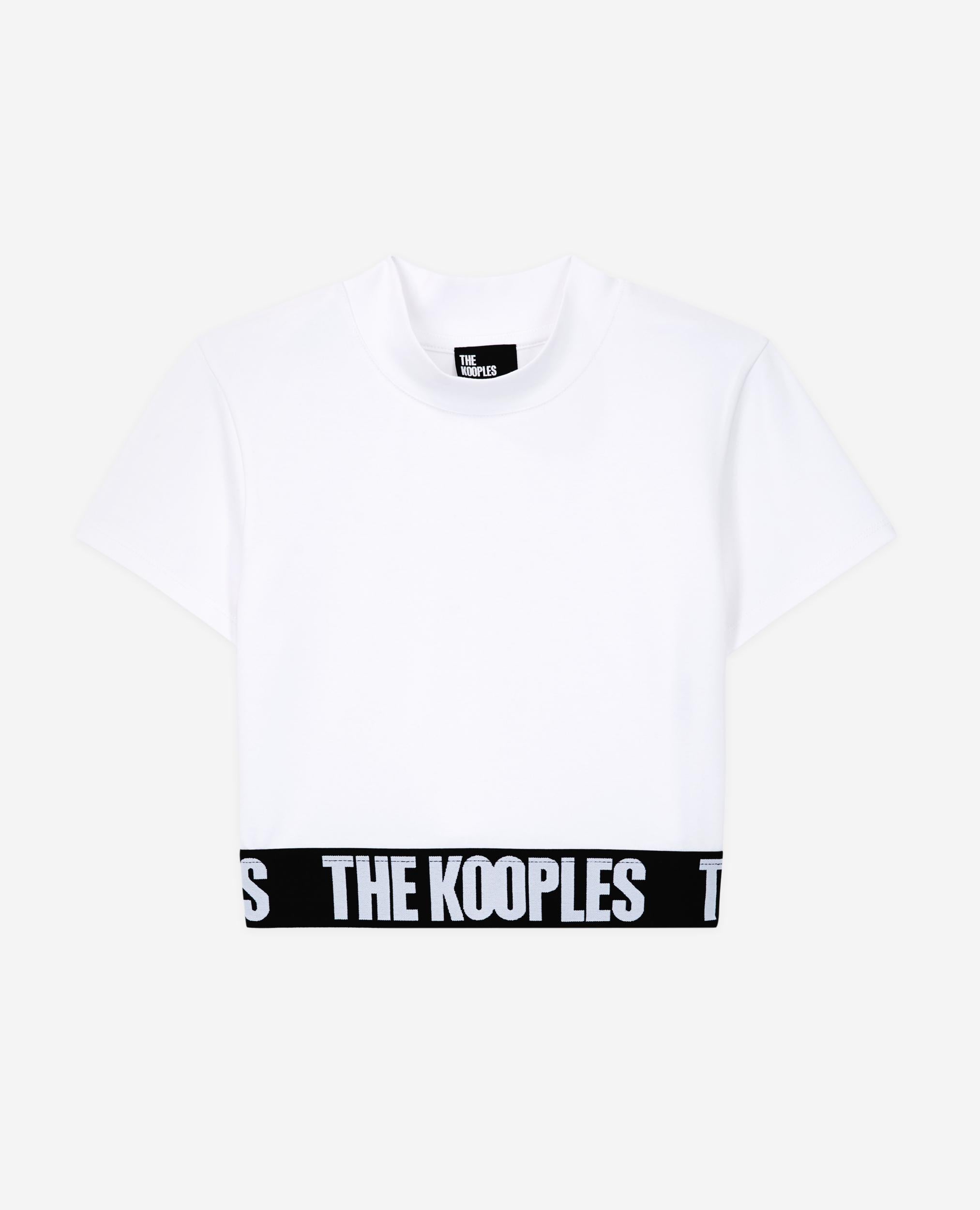 The Kooples - T-Shirt Femme Court À Logo Blanc - Femme