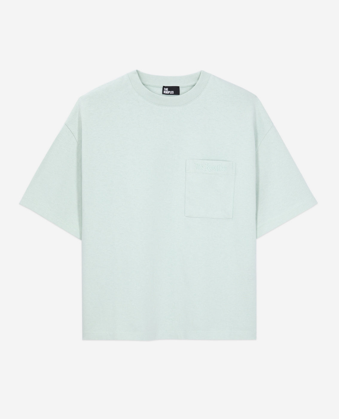 The Kooples - T-Shirt Cropped A Poche Poitrine - Femme