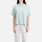The Kooples - T-Shirt Cropped A Poche Poitrine - Femme
