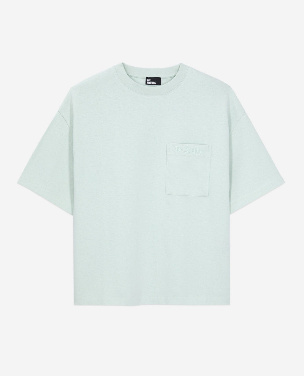 The Kooples - T-Shirt Cropped A Poche Poitrine - Femme
