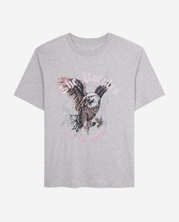 The Kooples - T-Shirt Manches Courtes Avec Print Eagle Storm - Femme