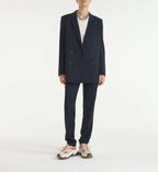 The Kooples - Veste Laine Bleu Foncé Double Boutonnage - Femme