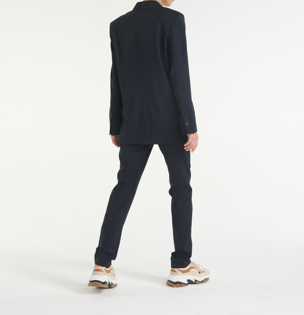 The Kooples - Veste Laine Bleu Foncé Double Boutonnage - Femme