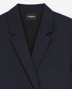 The Kooples - Veste Laine Bleu Foncé Double Boutonnage - Femme
