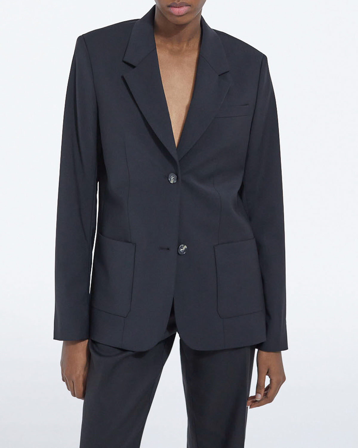 The Kooples - Veste Tailleur Droite En Laine - Noir - Femme