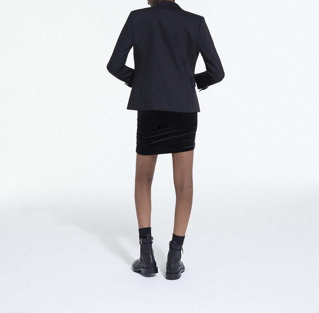 Blazer En Laine - Noir - Femme