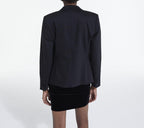 Blazer En Laine - Noir - Femme
