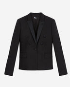 Blazer En Laine - Noir - Femme