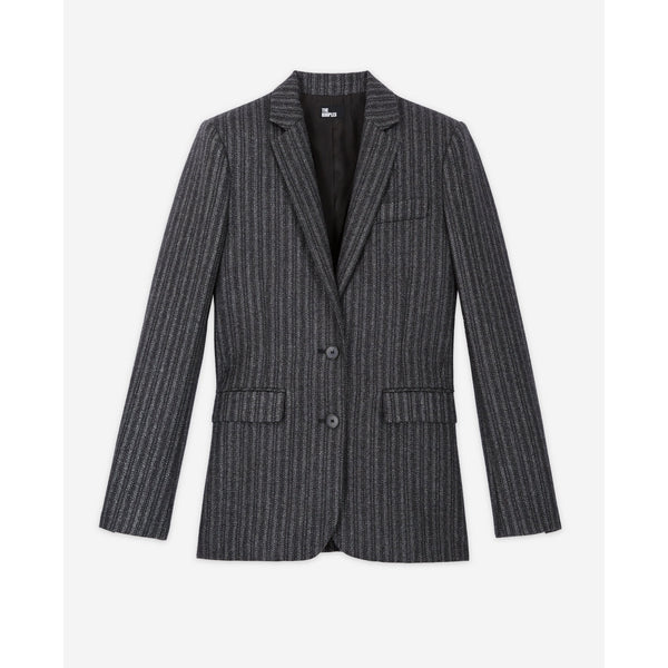 The Kooples - Veste En Laine - Noir - Femme