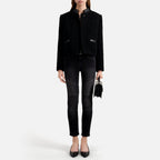 The Kooples - Veste En Tweed - Noir - Femme