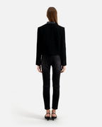 The Kooples - Veste En Tweed - Noir - Femme