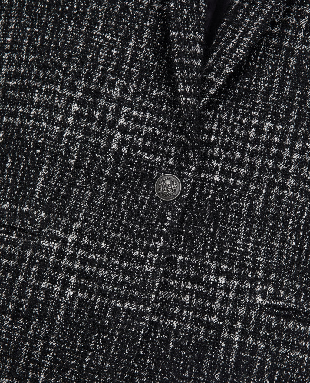 The Kooples - Veste En Laine Et Alpaga - Noir Et Blanc - Femme