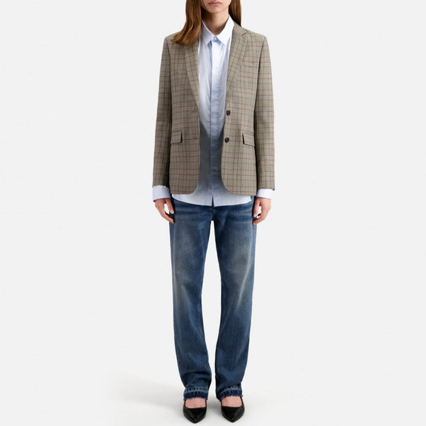 The Kooples - Veste En Laine - Ecru Et Noir - Femme