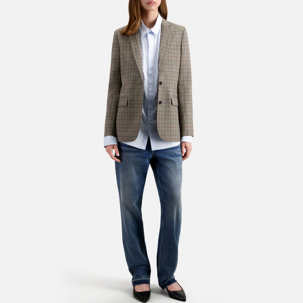 The Kooples - Veste En Laine - Ecru Et Noir - Femme