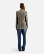The Kooples - Veste En Laine - Ecru Et Noir - Femme