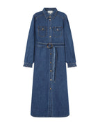 Robe Longue Chemise Medium Blue Shanie