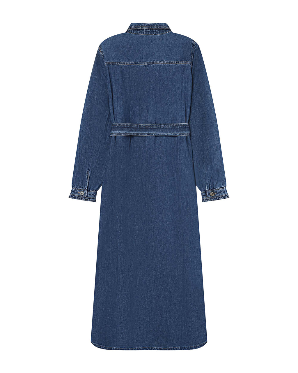 Robe Longue Chemise Medium Blue Shanie