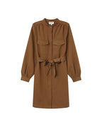 Robe Chemise Courte Kaki Serbia