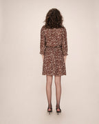 Robe Courte Imprimée Chocolat Suzie