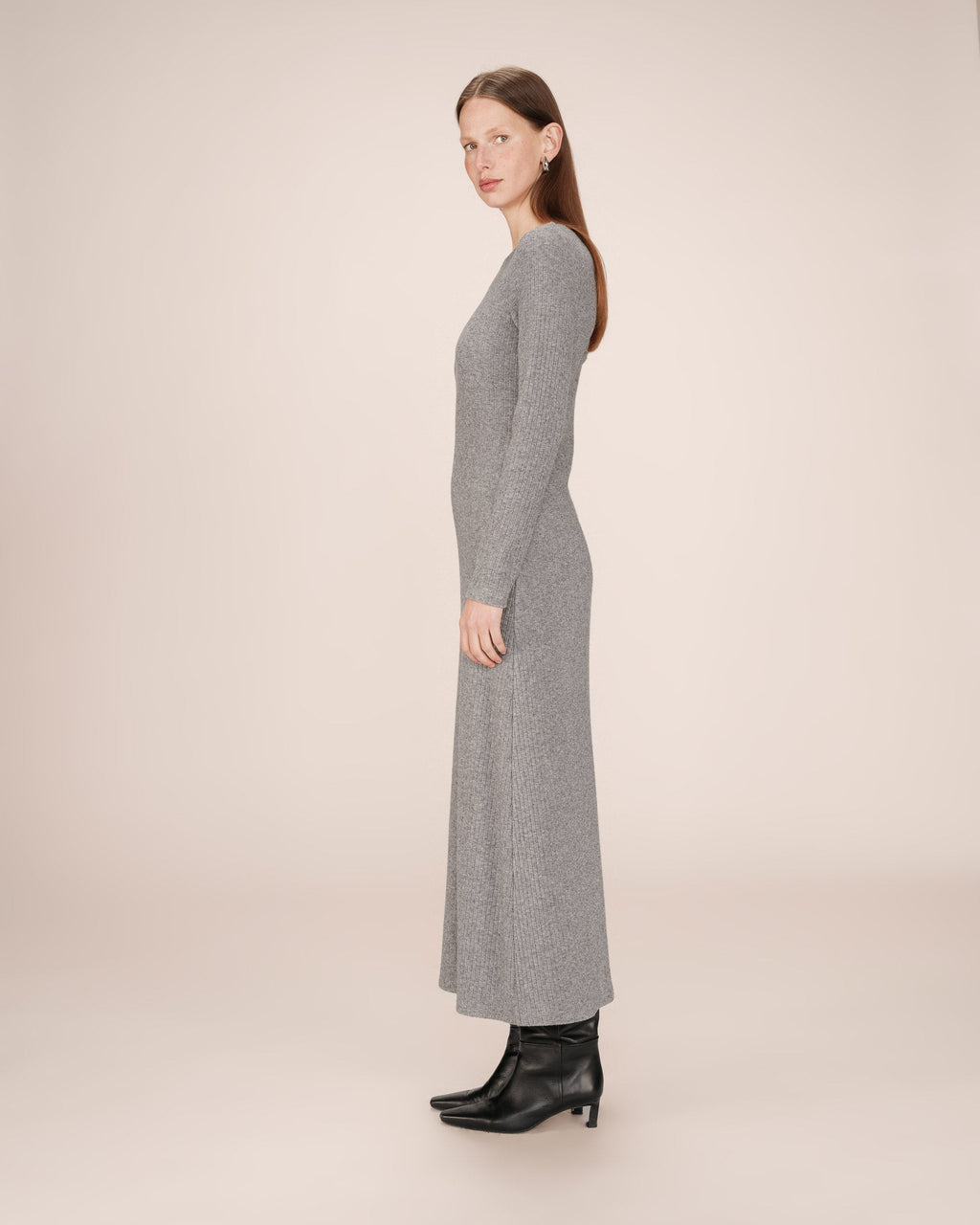 Robe Longue Gris Sorina