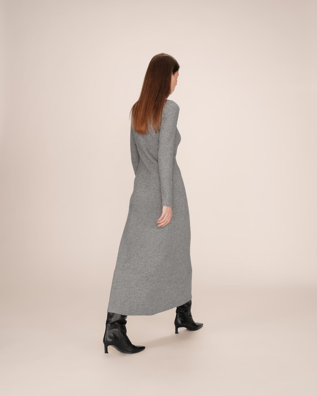 Robe Longue Gris Sorina