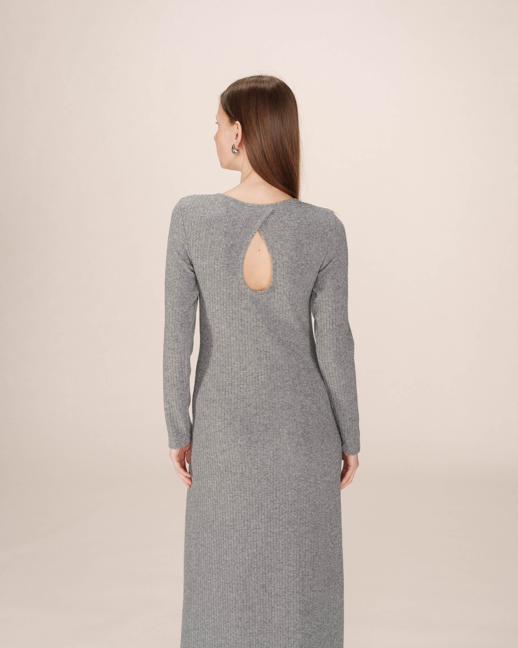 Robe Longue Gris Sorina