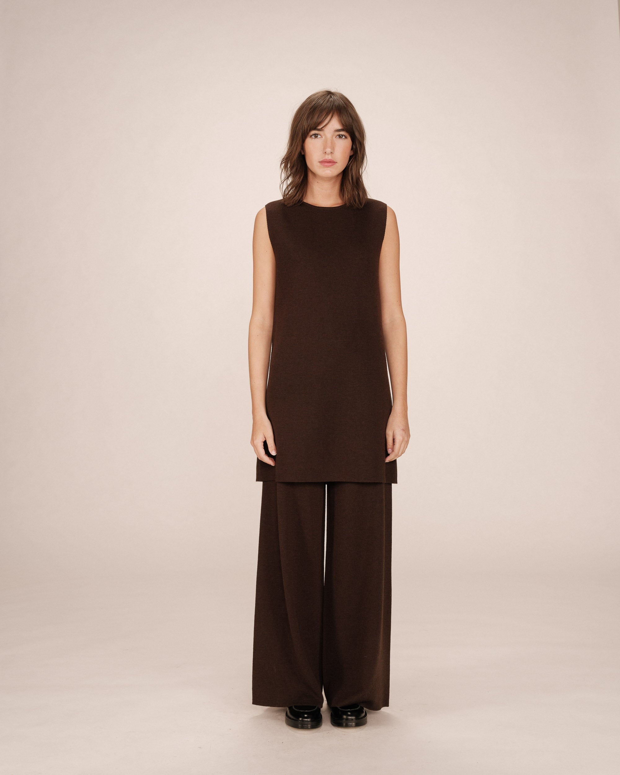 Robe Courte Tailoring Chocolat Sarah
