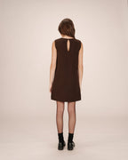 Robe Courte Tailoring Chocolat Sarah