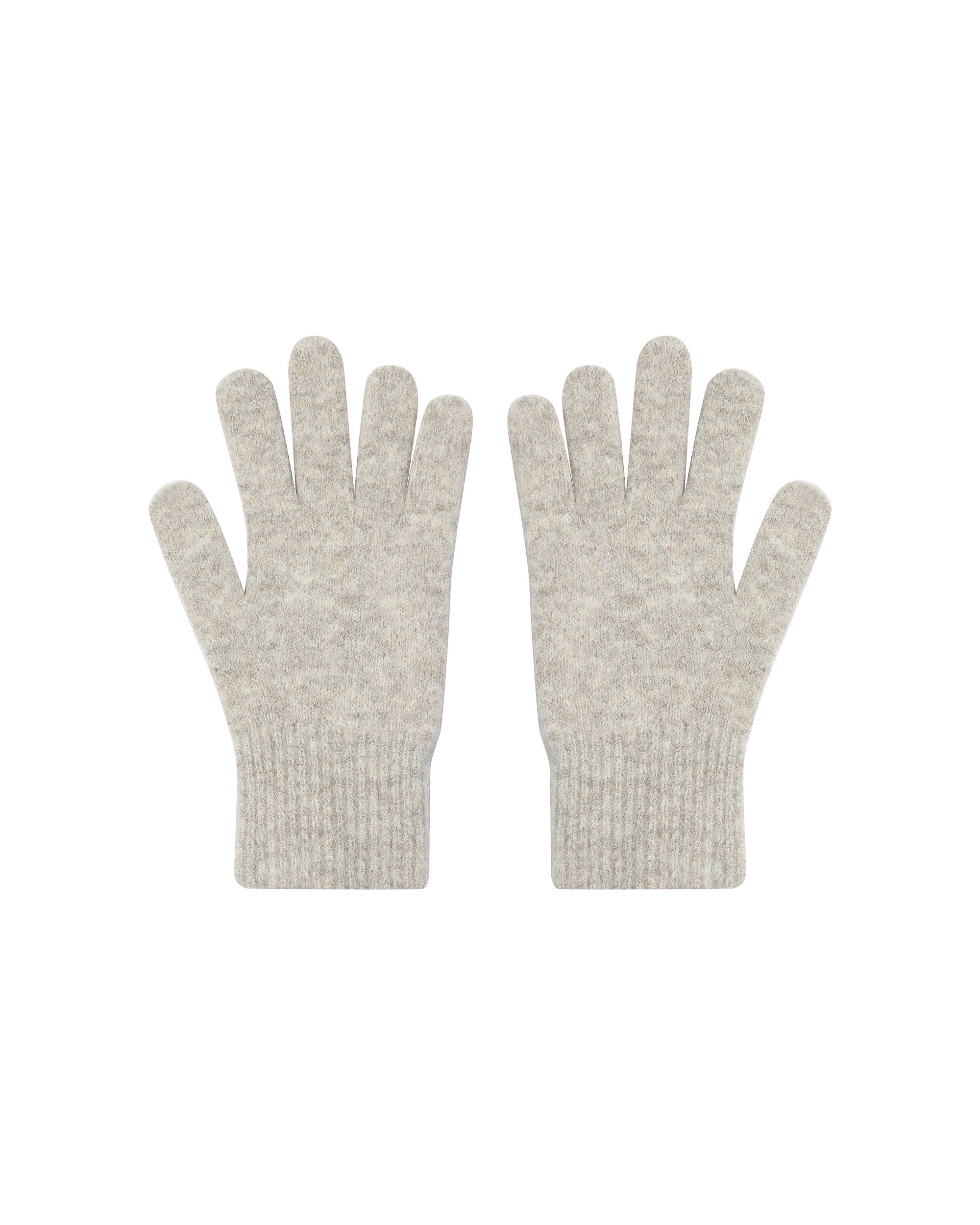 Mitaines Tricotees Beige Safe