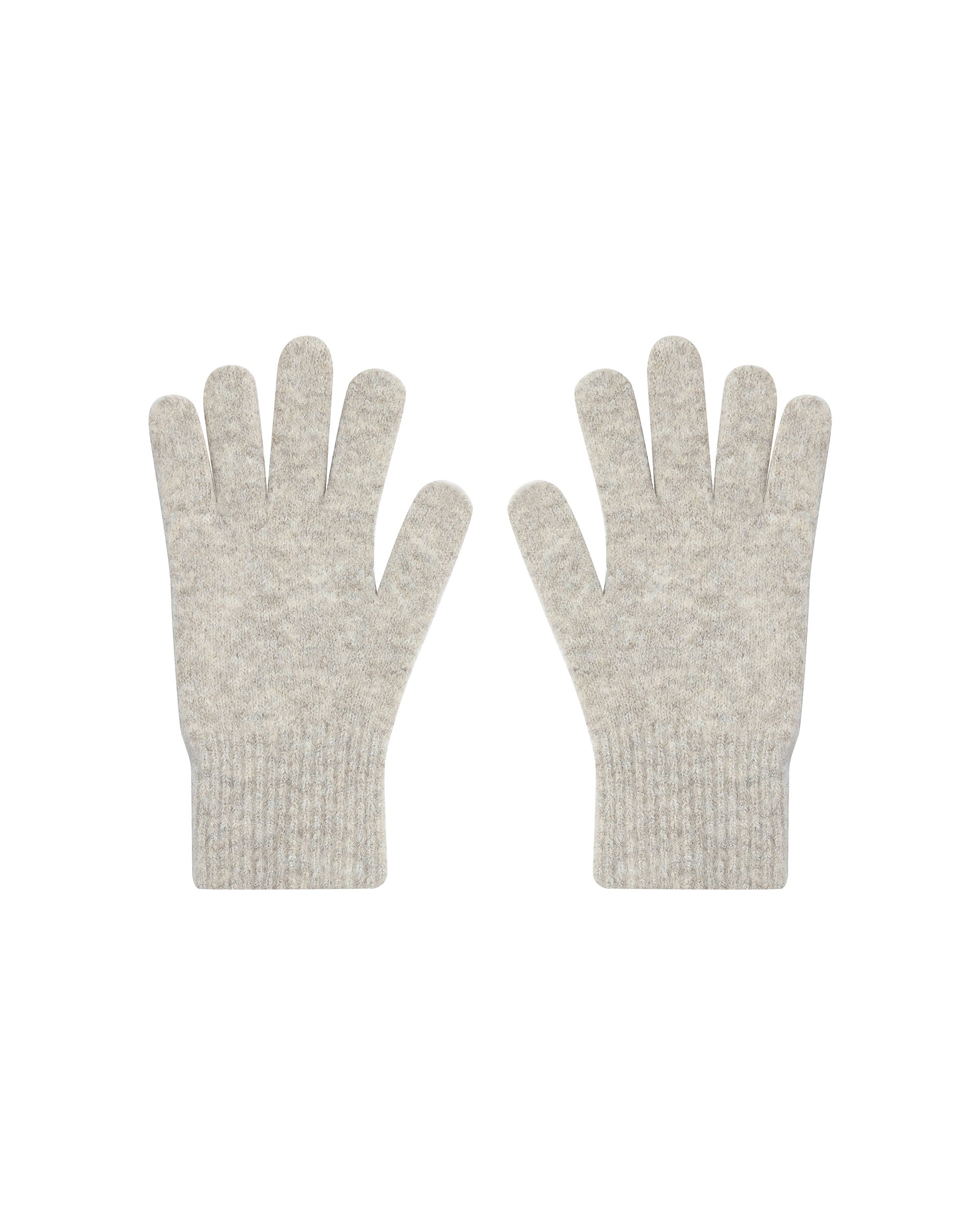 Mitaines Tricotees Beige Safe