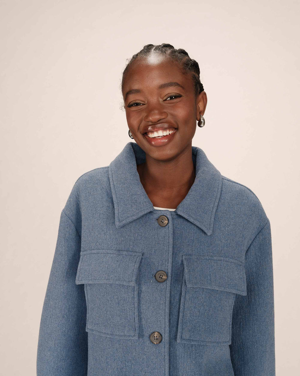 Veste Boxy Bleu Denim Novembre