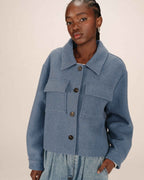 Veste Boxy Bleu Denim Novembre