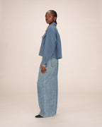 Veste Boxy Bleu Denim Novembre