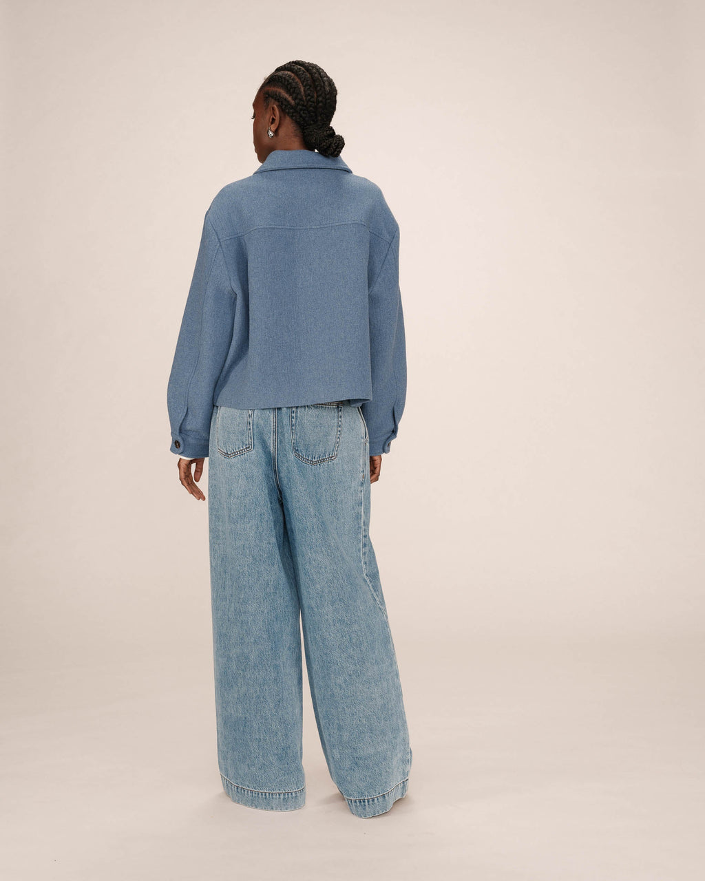 Veste Boxy Bleu Denim Novembre