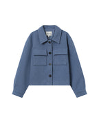 Veste Boxy Bleu Denim Novembre