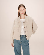 Veste Boxy Greige Novembre