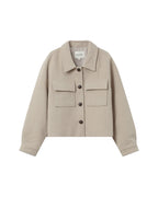 Veste Boxy Greige Novembre