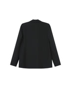 Blazer Croise Droit Noir Sureau