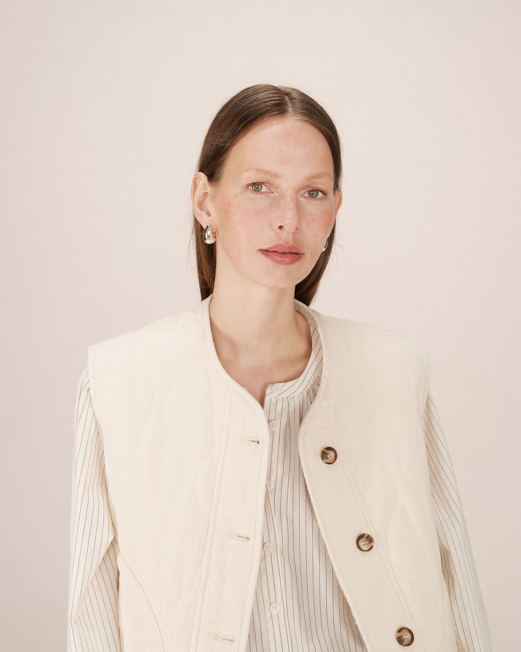 Veste Matelassée Ecru Seth