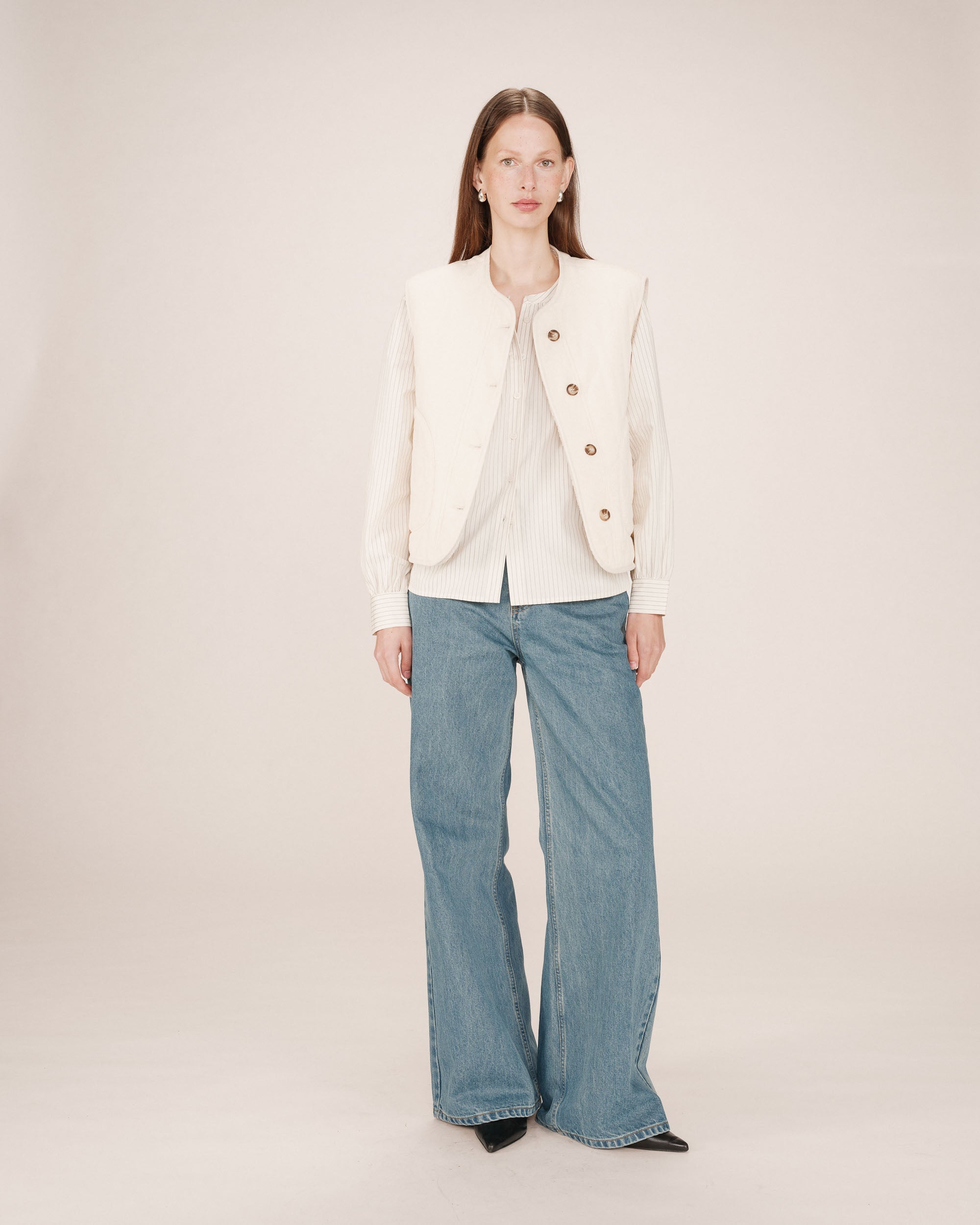 Veste Matelassée Ecru Seth