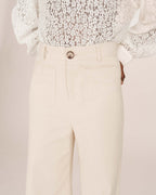 Pantalon Large Ecru Samba